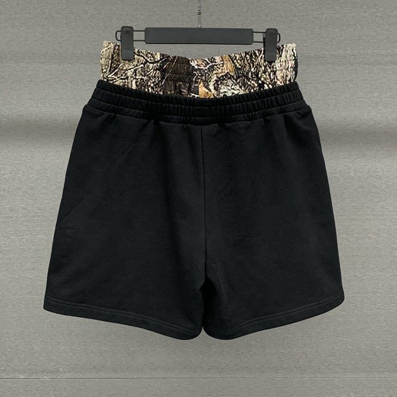YITE Streetwear Men's Gym Running Joggers Oversized Short Pants Custom 100% Cotton Baggy Camo Double Waist Sweat Shorts Men