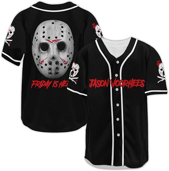 Men Jersey Shirt V Neck Short Sleeve, Graphic Baseball Sports Tee, Casual Streetwear Button Shirt for Summer